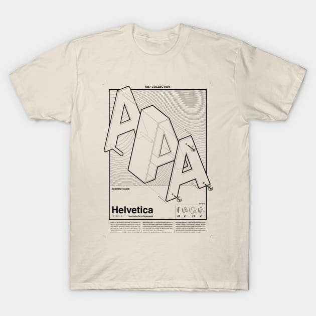 Helvetica assembly guide T-Shirt by TenGauge